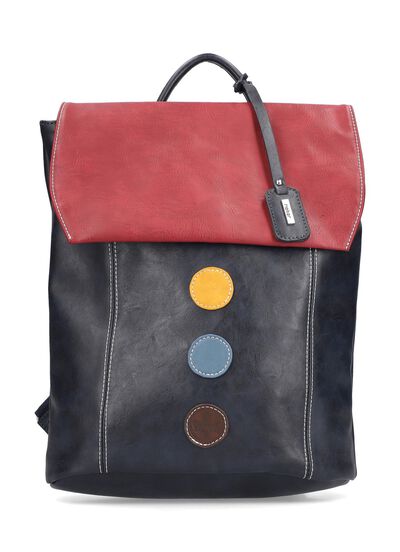 Rieker, Rucksack, Damen, mit bunten Applikationen 